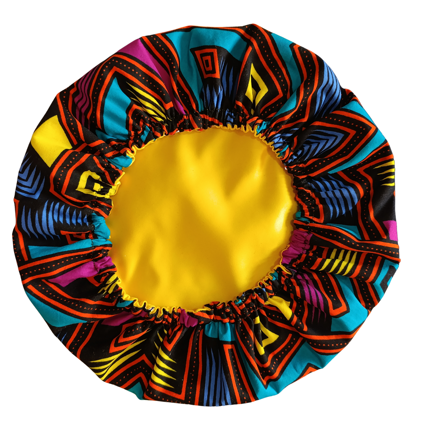 African Print Satin Bonnet