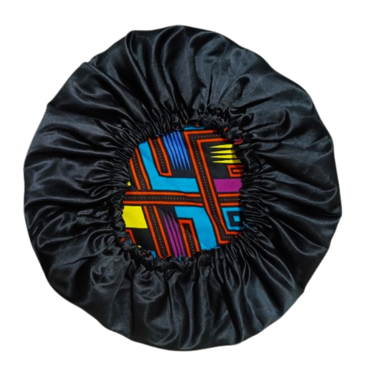 African Print Satin Bonnet