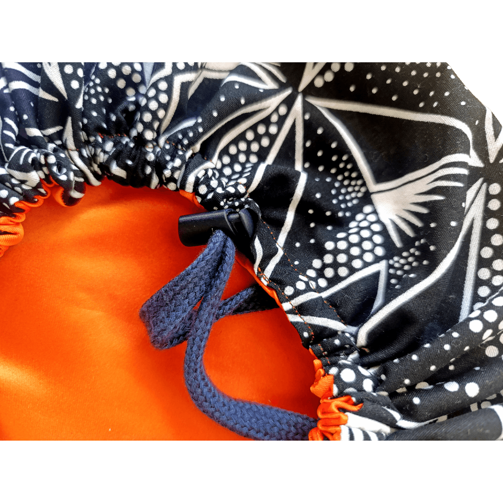 African Print Toddler Satin Bonnet - Adjustable