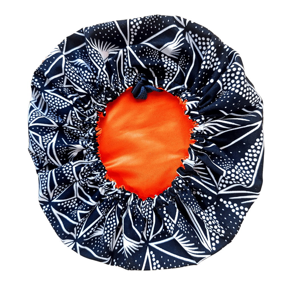 African Print Toddler Satin Bonnet - Adjustable