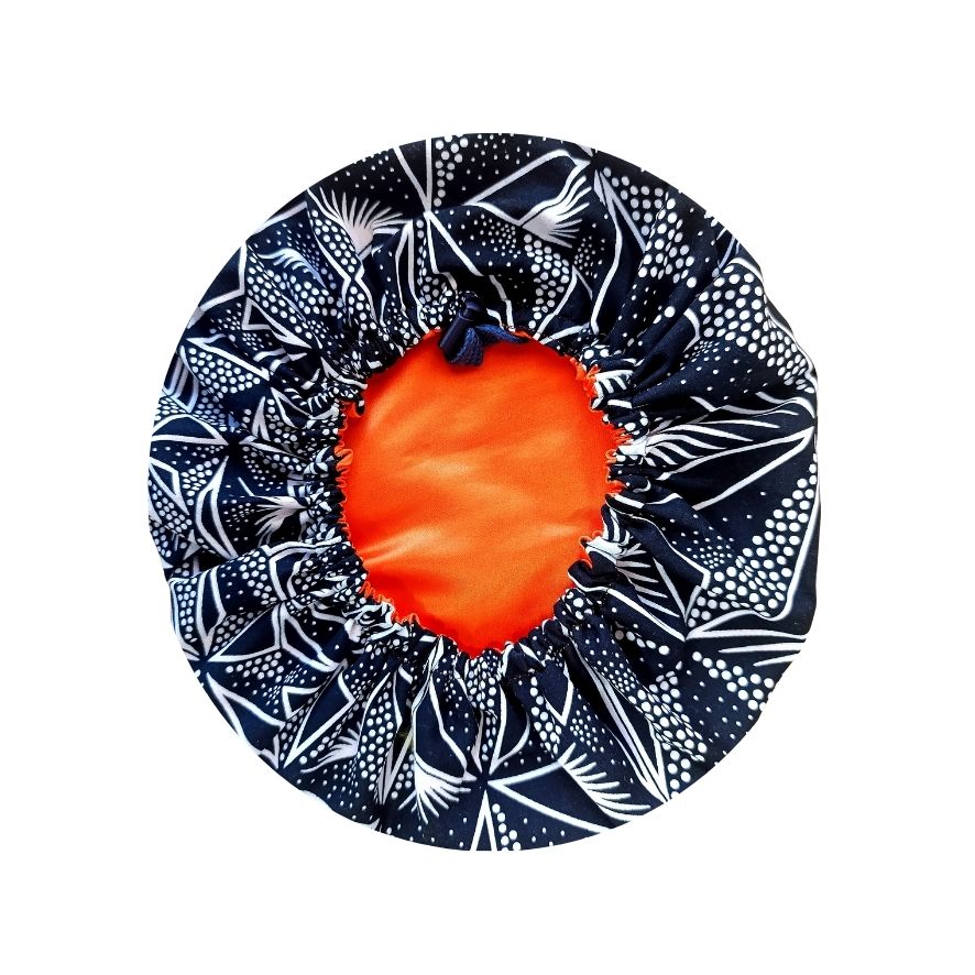 African Print Toddler Satin Bonnet - Adjustable