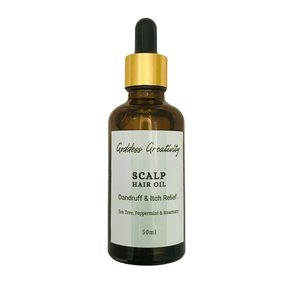Scalp Hair Oil with Rosemary, Peppermint and Tea Tree Essential Oils