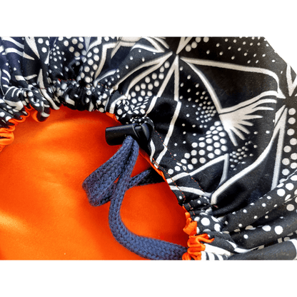 African Print Toddler Satin Bonnet - Adjustable