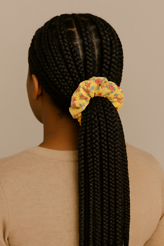 Floral Scrunchies - 4 Pack
